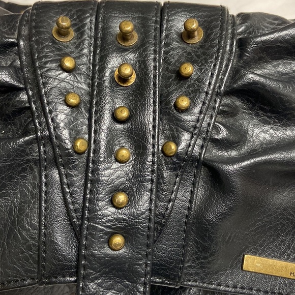 Matt by Matt & Nat purse vegan leather, moto style with chains and studs - Picture 2 of 10